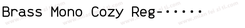Brass Mono Cozy Reg字体转换